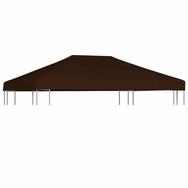 vidaXL Pavillon-Ersatzdach Pavillondach 310 g / m&sup2; 3x4 m Braun, 300 x 400 cm