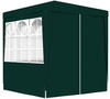 vidaXL Profi-Partyzelt mit Seitenwänden 2 x 2 m grün 90 g/m² (48532)