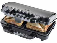 bestron Sandwichmaker ASM90XLTG, XL für 2 Sandwiches, Antihaftbeschichtetet,...