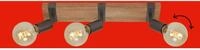 Briloner Leuchten LED Deckenspot WOOD BASIC