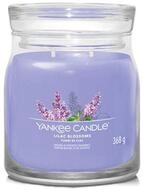 Yankee Candle Duftkerze Aromatic candle Signature glass medium Lilac Blossoms...