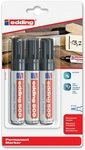edding Permanentmarker Permanentmarker edding 500 schwarz VE=3 St&uuml;ck Blister