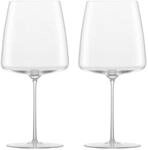 Zwiesel Glas Weinglas Simplify Weinglas samtig & &uuml;ppig Set 2tlg, Tritan-Kristallglas