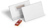 DURABLE Hinweisschild 19 Namensschild Magnet - 90 x 54 mm, Kunststoff,...