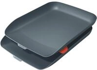 LEITZ Briefablage Briefkorb Cosy Set A4 Polystyrol VE=2 St&uuml;ck grau