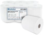 Hypafol Papierhandtuch gepr&auml;gte Papierhandtuchrolle, 2-lagig, Zellstoff, &Oslash;19 cm, 6