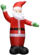 vidaXL Weihnachtsmann LED Weihnachtsmann Aufblasbar mit LEDs Weihnachtsdeko...