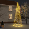 vidaXL LED-Weihnachtsbaum mit Metallstange 1400 LEDs Warmweiß 5 m (328632)