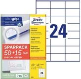 Avery Zweckform Etiketten Universal-Etiketten ultragrip 70x36 mm VE=1560...