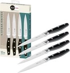 Tefal Steakmesser Steakbesteck K232S4 Ice Force (4 St&uuml;ck), 12cm Klinge geriffelt