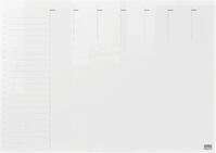 NOBO Wandtafel Wochenplaner Acryl A4 glasklar