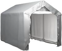 vidaXL Gartenhaus Lagerzelt 180x300 cm Stahl Grau