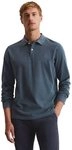 Marc O'Polo Langarm-Poloshirt aus reiner Bio-Baumwolle