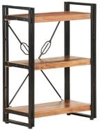 vidaXL B&uuml;cherregal, B&uuml;cherregal 3 F&auml;cher 60x30x80 cm Akazie Massivholz