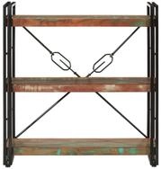 vidaXL B&uuml;cherregal, Buchregal 3 F&auml;cher 77x30x80cm Recyceltes Massivholz und...