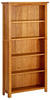 vidaXL Bücherregal 5 Fächer 70x22x140 cm Massivholz Eiche