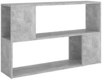 vidaXL B&uuml;cherregal, Buchregal Betongrau 100x24x63 cm Holzwerkstoff