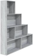 vidaXL B&uuml;cherregal, Buchregal Grau Sonoma 155x24x160 cm