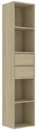 vidaXL B&uuml;cherregal, Buchregal Sonoma-Eiche 36x30x171 cm Holzwerkstoff