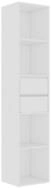vidaXL B&uuml;cherregal, Buchregal Wei&szlig; 36x30x171 cm Holzwerkstoff