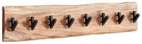 Wohnling Garderobenpaneel Wandgarderobe Holz Metall 90 cm Garderobe Flur...