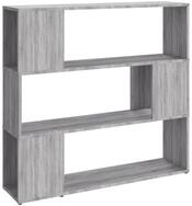 vidaXL B&uuml;cherregal, Buchregal/Raumteiler Grau Sonoma 100x24x94 cm