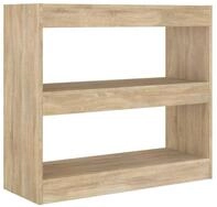 vidaXL B&uuml;cherregal B&uuml;cherregal/Raumteiler Sonoma-Eiche 80x30x72 cm, 1-tlg.