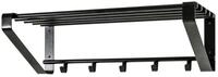 HAKU Wandgarderobe HAKU M&ouml;bel Wandgarderobe - schwarz - H. 20cm x B. 65cm (1...