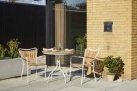 Cinas Gartentisch Ellen (1-St), Wasserresistent, warmes Holzfinish, standfeste