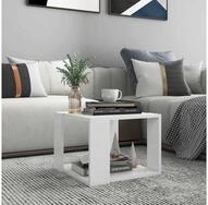 vidaXL Couchtisch vidaXL Couchtisch Wei&szlig; 40x40x30 cm Holzwerkstoff