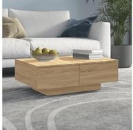 vidaXL Couchtisch, Couchtisch Sonoma-Eiche 90x60x31 cm Holzwerkstoff