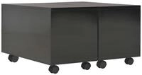 vidaXL Ablagetisch, Couchtisch Hochglanz-Schwarz 60x60x35 cm Holzwerkstoff
