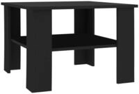 vidaXL Ablagetisch, Couchtisch Schwarz 60x60x42 cm Holzwerkstoff