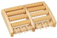 relaxdays Massagerolle Fu&szlig;massageroller Holz