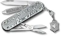 Victorinox Taschenmesser Classic SD Brilliant 5 Funktionen Damast silber