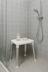 Bischof Dusch- und Badhocker Splash, belastbar bis 150 kg, rutschfester Stand,