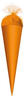 Roth Schultüte Basteltüte Orange, 35 cm, rund, orangefarbiger Tüllverschluss,
