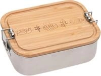 L&Auml;SSIG Lunchbox Garden Explorer, Bambus, Edelstahl, (1-tlg), mit Holzdeckel