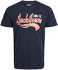 Jack & Jones Print-Shirt XXL T-Shirt von Jack&Jones in großen Größen, navy