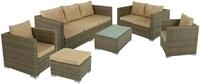 Garden Pleasure Gartenlounge-Set MURCIA, (14-tlg), mit bequemer Polsterung