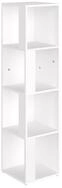 vidaXL Eckregal Eckregal Wei&szlig; 33x33x132 cm Holzwerkstoff, 1-tlg.