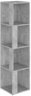 vidaXL Eckregal Eckregal Betongrau 33x33x132 cm Holzwerkstoff, 1-tlg.