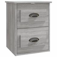 vidaXL Nachttisch Wand-Nachttisch Grau Sonoma 41,5x36x53 cm (1-St)