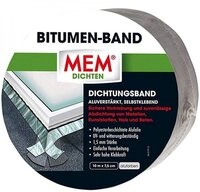 MEM Bauchemie Unterspannbahn MEM Bitumen-Band 10,0 m x 7,5 cm Alufarben...