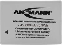 ANSMANN AG Ansmann NB-7L Kamera-Akku ersetzt Original-Akku (Kamera) NB-7L 7.4 V...