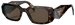 PRADA Sonnenbrille Prada PR 17WS Sonnenbrille Acetat Tortoise Braun Rechteckig