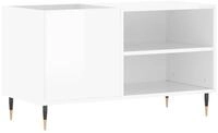 vidaXL Lowboard Plattenschrank Hochglanz-Wei&szlig; 85x38x48 cm Holzwerkstoff (1 St)