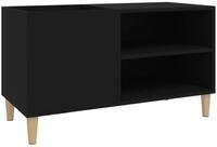 vidaXL Beistellschrank Plattenschrank Schwarz 84,5x38x48 cm Holzwerkstoff