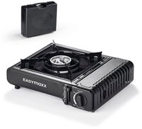EASYmaxx Gaskocher Gaskocher tragbar Schwarz