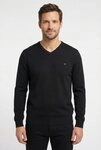 FYNCH-HATTON Strickpullover aus Baumwolle, mit V-Ausschnitt, bequeme Passform